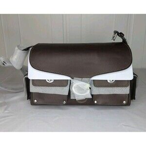 Authentic Coach Tabby 36 Cargo Bag - Maple & Silver NWT